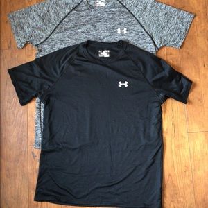 Two men’s Medium Under Armour T-shirts
